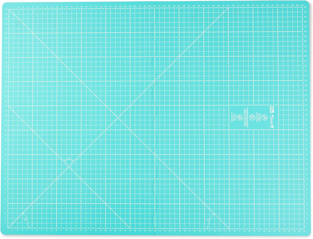Prym Schneidematte, 45 x 60 cm Gesamtfläche, 30 x 45cm gefaltet Single, Single
