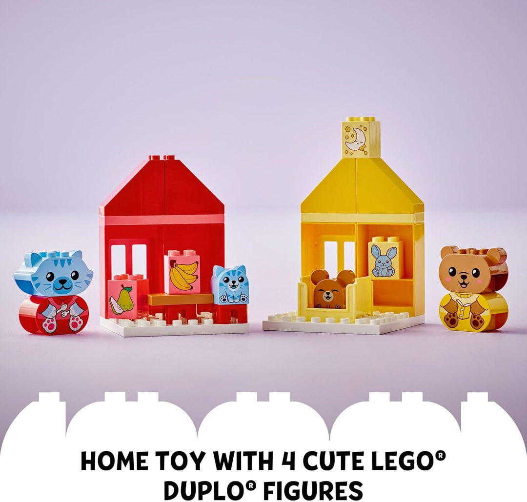 LEGO DUPLO 10414 Meine ersten täglichen Routinen: Ess- und Schlafenszeit Spielzeug für soziales und