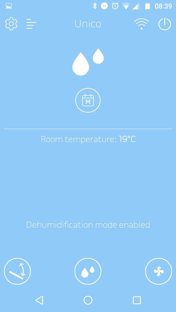 B1015 Unico WiFi Smart Home Steuerung und Programm Unico Olimpia Splendid Via Bluetooth, WLAN oder 3