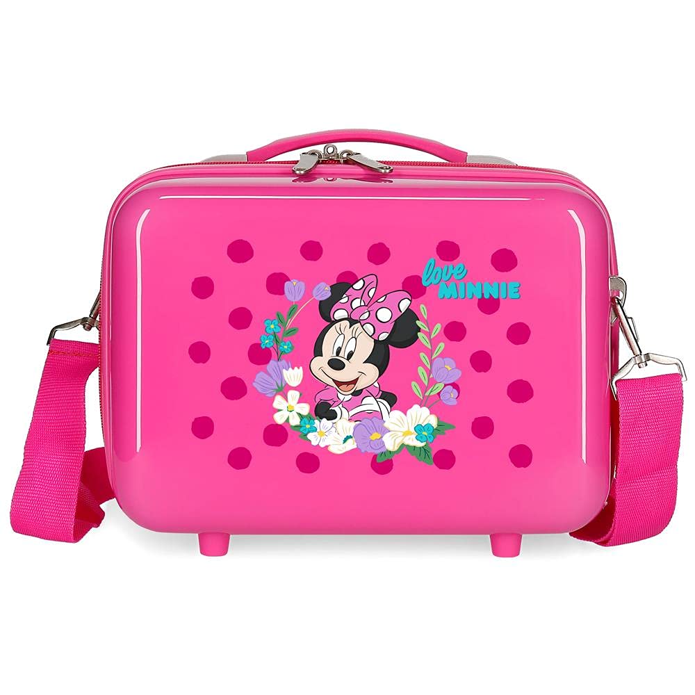 Disney Minnie Golden Days Kulturbeutel, anpassbar, mit Umhängetasche, 29 x 21 x 15 cm Makeup Tasche