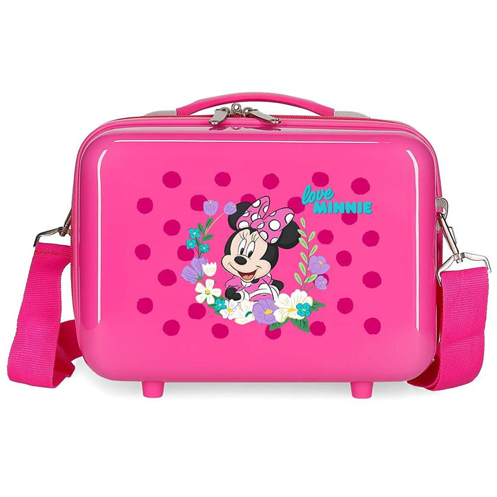 Disney Minnie Golden Days Kulturbeutel, anpassbar, mit Umhängetasche, 29 x 21 x 15 cm Makeup Tasche