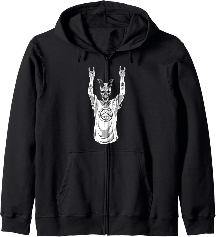 Heavy Metal Satan Occult Sweater Pagan Goth Gifts Kapuzenjacke