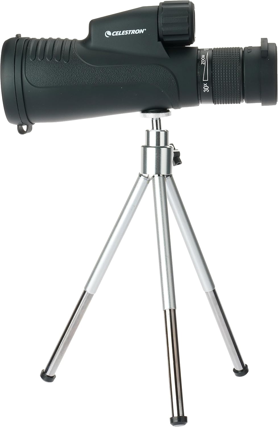 Celestron 72373 Outland X 10-30x50mm Waterproof Monocular with Tripod, Cleaning Cloth, Eyepiece Cove