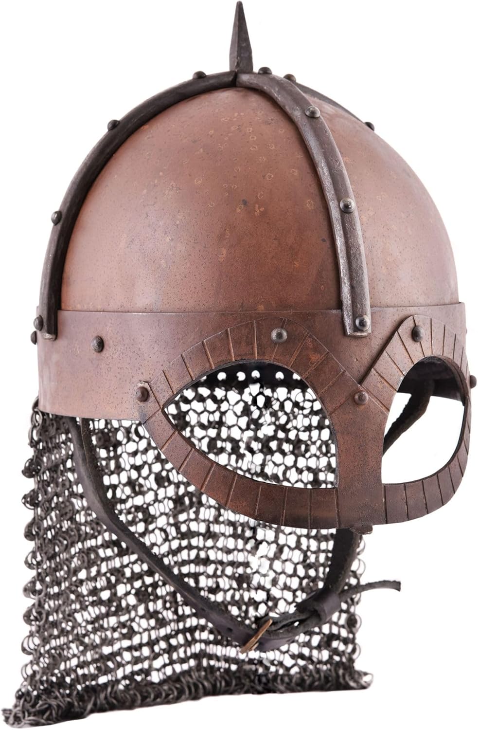 Der Gjermundbu Helm mit vernieteter Brünne, 2 mm Stahl, M