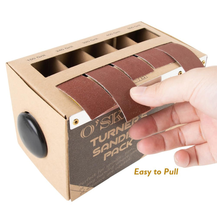 O'skool Schleifpapier Rolle Set mit Spender,Schmirgeltuchrolle für Möbelreparatur,Metall Holzverarbe
