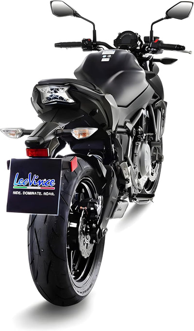 Auspuffanlage LeoVince Komplettanlage SBK UNDERBODY, Edelstahl, Carbon Kappe, 2/1, mit Katalysator,