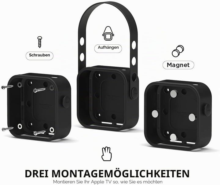 elago Multi Wandhalterung Kompatibel mit Apple TV 4K (2021) / HD und allen Modellen [Nicht kompatibe