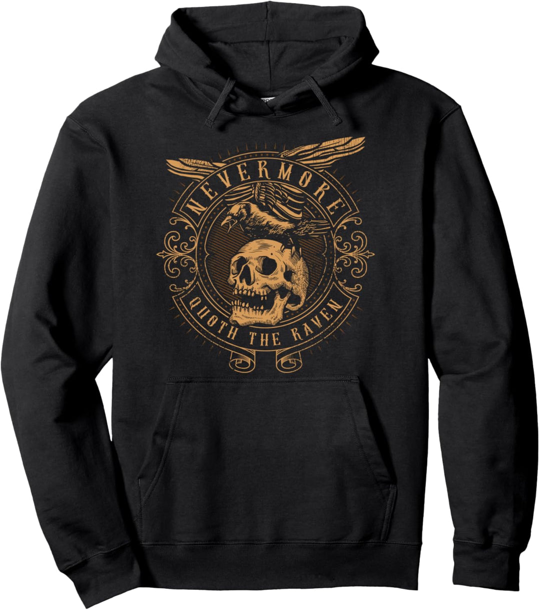Edgar Allan Poe Der Rabe Nevermore Beunruhigt Pullover Hoodie