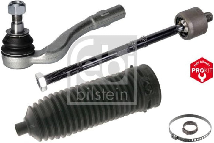 febi bilstein 40166 Spurstange mit Endstück, Manschette und Anbaumaterial , 1 Stück Vorderachse link