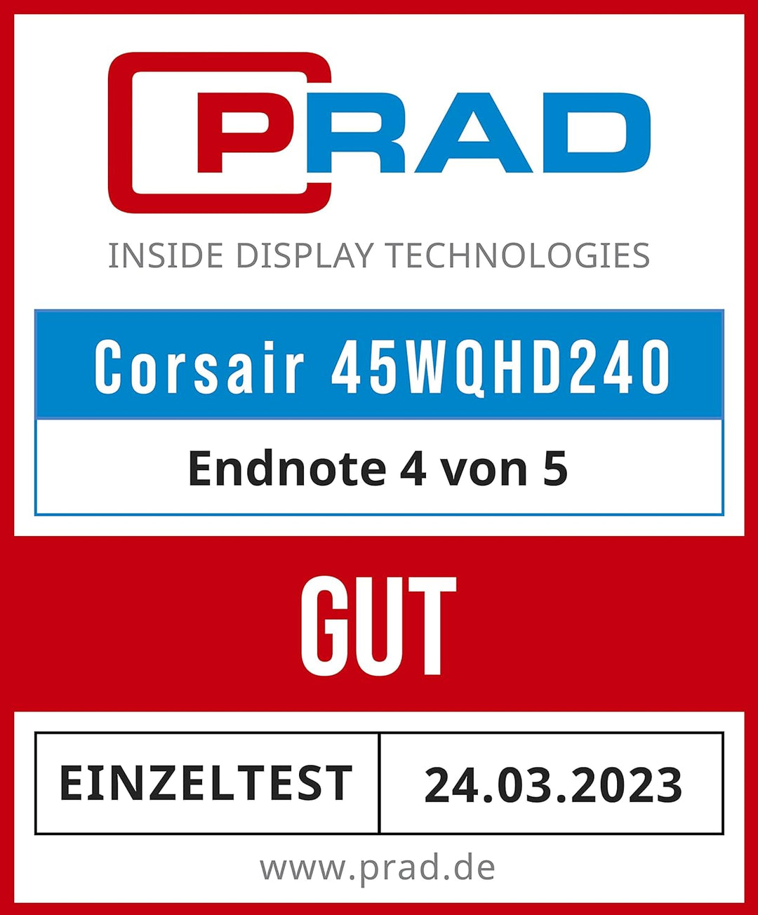 Corsair XENEON Flex 45WQHD240 Gaming-Monitor - 45-Zoll OLED WQHD (3440 x 1440) Biegbares Display, 24