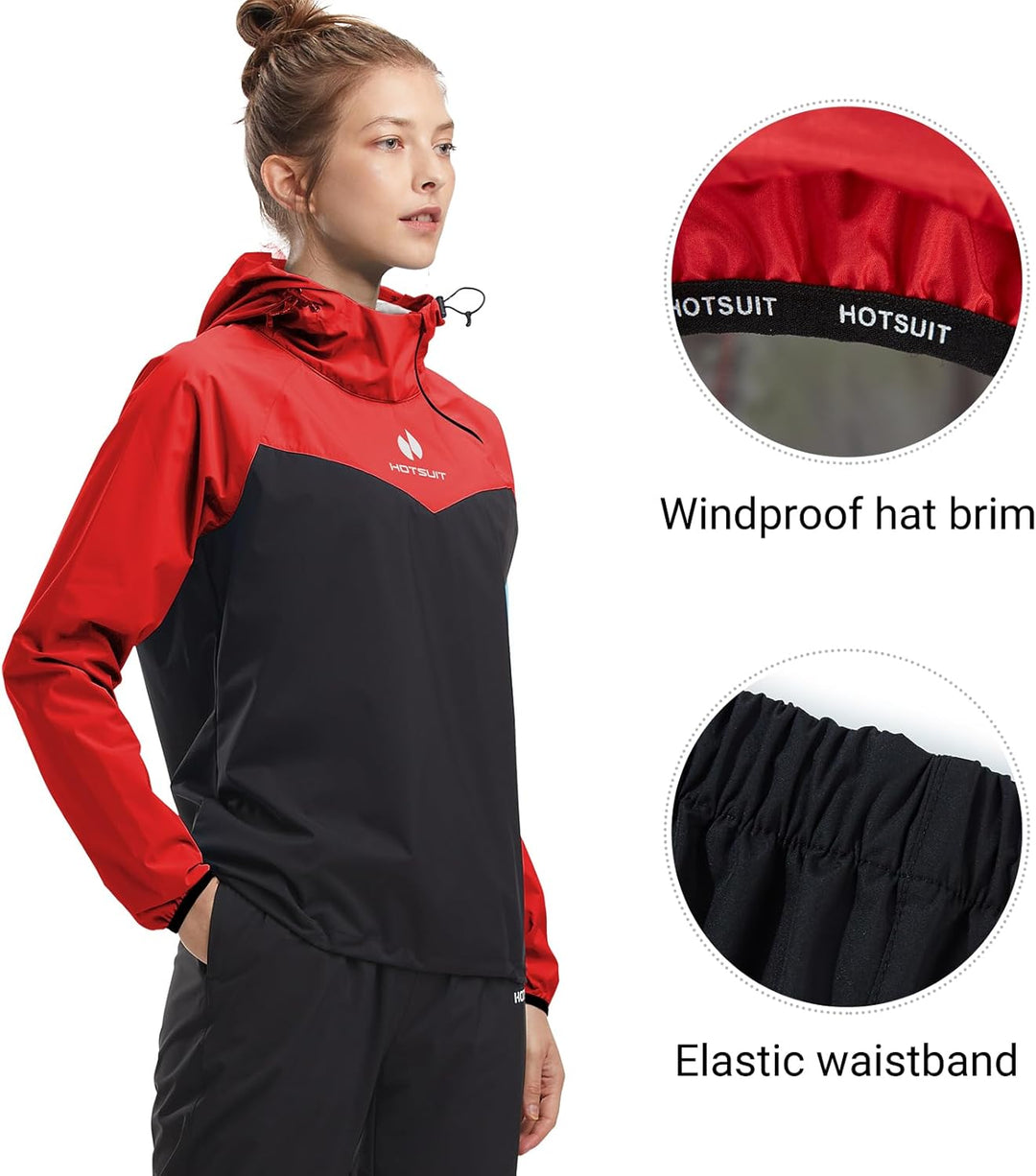 HOTSUIT Schwitzjacke/Schwitzanzug Damen Sauna Trainingsanzug Sportanzug Schwitzanzug Fitness Trainin