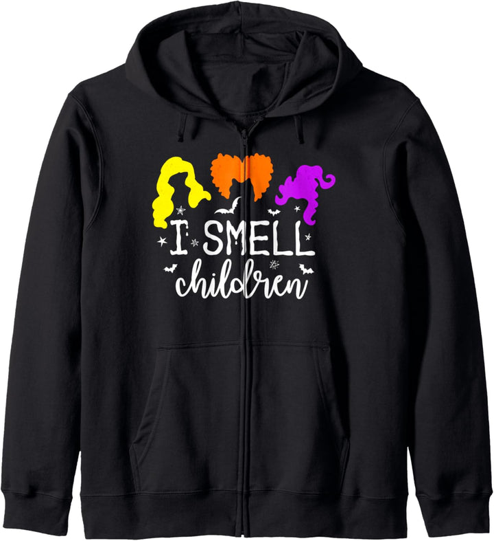 Lustiges Halloween-Kostüm mit Aufschrift "I Smell Children" Kapuzenjacke