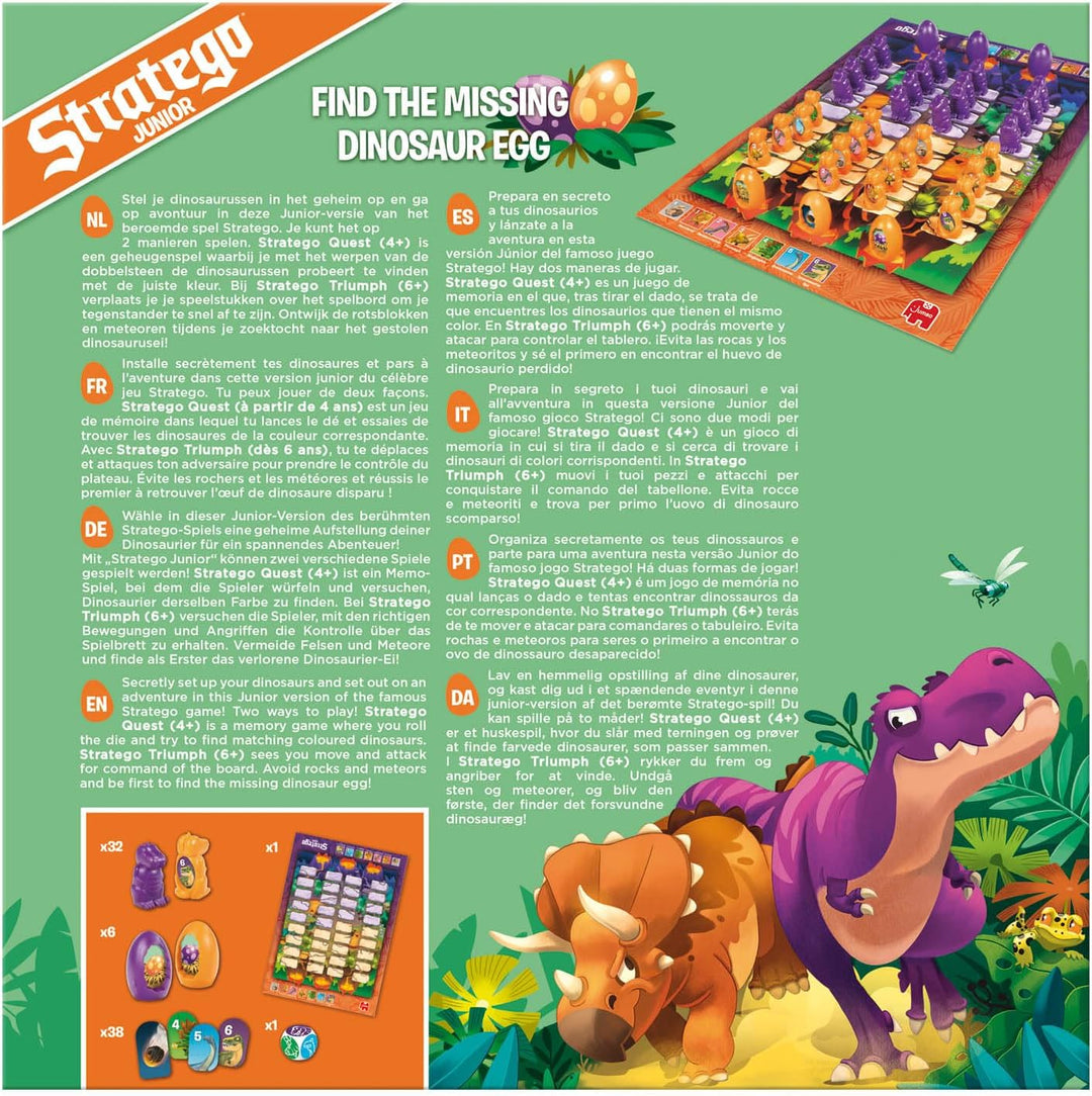 Stratego Junior Dinos, Brettspiel für Kinder ab 4 Jahren, Junior