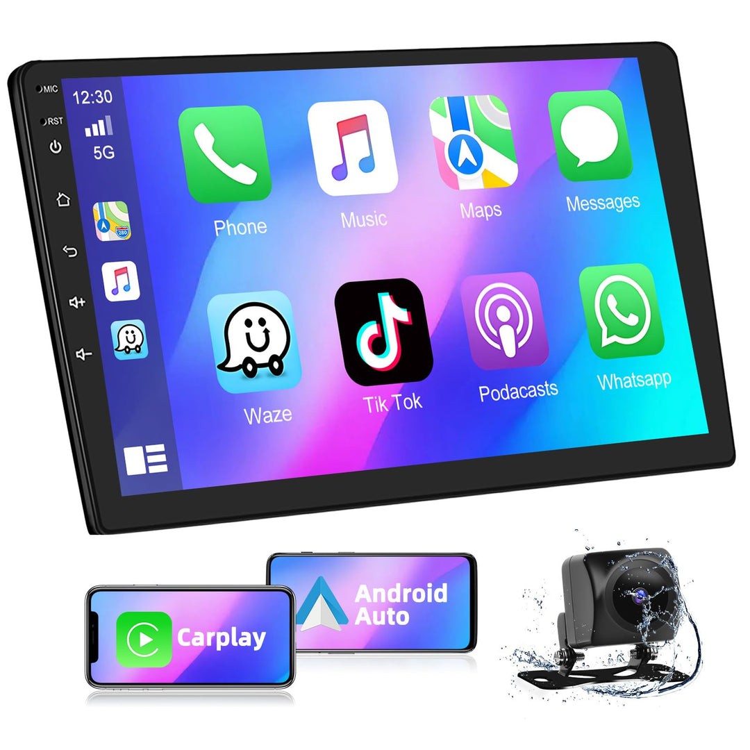 Podofo Autoradio 2 Din mit Wireless Apple Carplay &amp; Android Auto, Android 13 2G+32G Doppel Din Auto