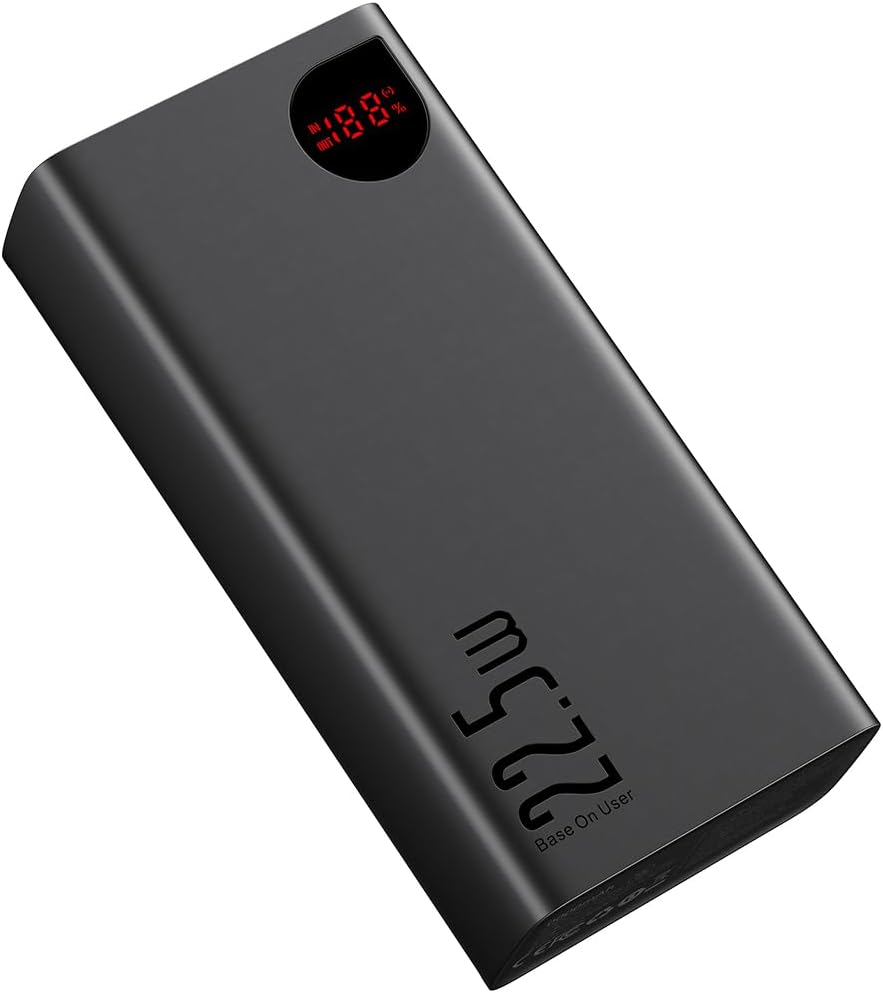 Fast Charge Power Bank Baseus Adaman, 40000mAh 22,5W (Black)