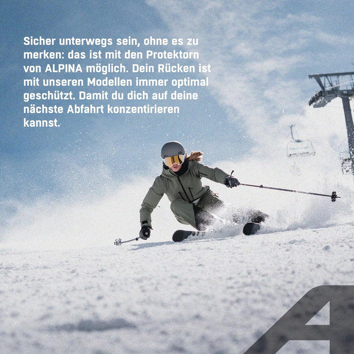 ALPINA PROSHIELD WOMEN VEST - Flexibler, Atmungsaktiver &amp; Individuell Einstellbarer Rückenprotektor