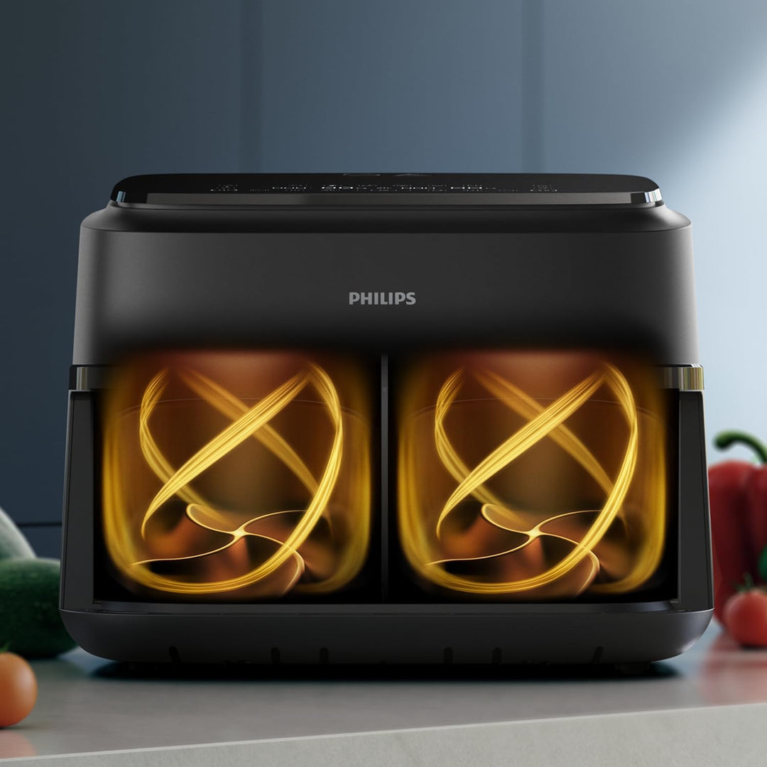PHILIPS Airfryer XXL NA351/00 7,1 l Fassungsvermögen Doppeltank 6 Voreinstellungen 2450 W