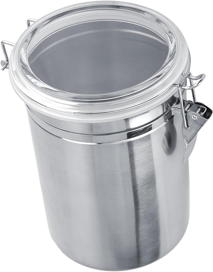 Kaffeebohnen Behälter, 1800ml Kaffeebohnen Aufbewahrung Edelstahl, Kaffeedose Für Gemahlenen Kaffee,