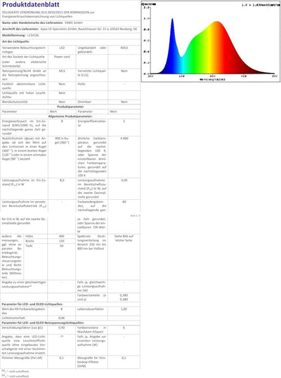 EMKE LED Spiegelleuchte Spiegellampen für das Bad Spiegelleuchte Badezimmer 40cm, 180° Drehbar Wandl