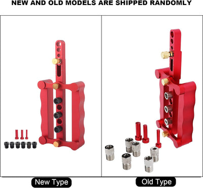Natudeco Selbstzentrierende Dübellehre Holzbearbeitung Dübelbohrführung Zimmerei Bohrlochsucher Eins