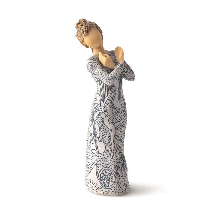 Willow Tree Music Speaks (hellere Haut), geformte, handbemalte Figur, Hellere Haut