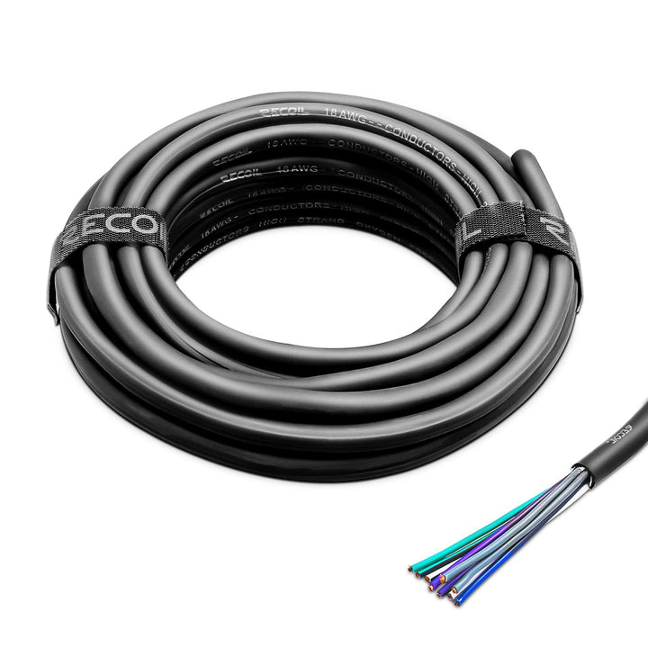 RECOIL RS918-20 6m Auto Lautsprecherkabel 9-adrig (9x 0,8mm², 18AWG CCA) – Ultra-Flex, Easy-Peel Man