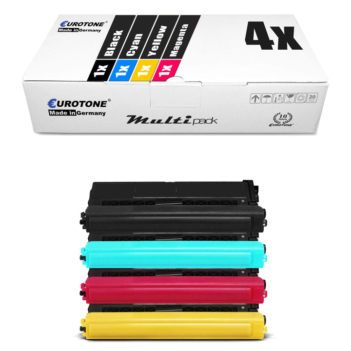 4X Eurotone XXL Toner für Brother HL 4570 CDWT CDW ersetzt TN-328 Black Cyan Magenta Yellow Set aus