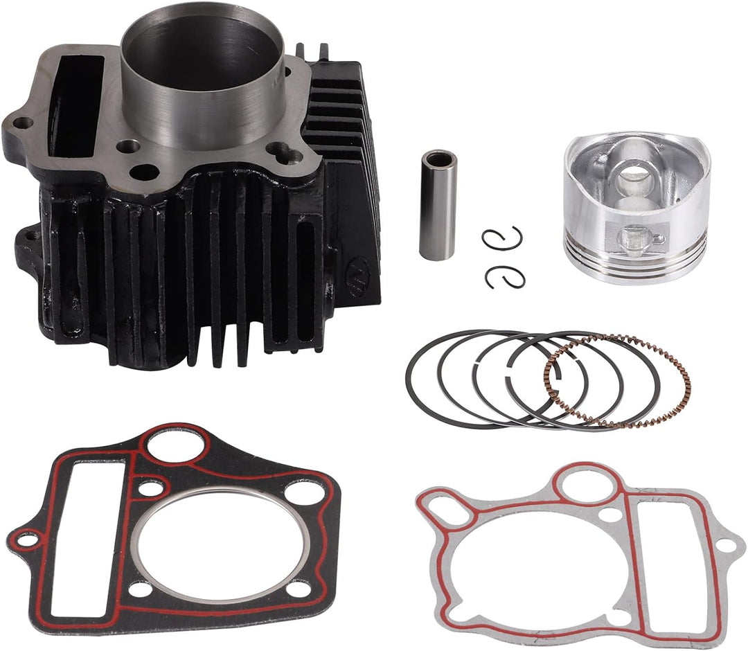 WOOSTAR 52.4mm Big Bore Zylinder mit Kolbenring Ersatz für 4 Takt 110ccm Chinesisch Taotao Coolster