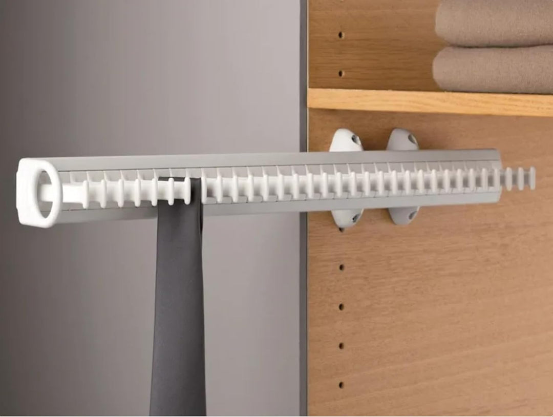 Evotrade Krawattenhalter für Seitengürtel, ausziehbar, für Schrank aus Kunststoff, Farbe zur Auswahl