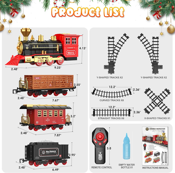 Hot Bee Ferngesteuertes Zugset mit Luxuriösem Gleis, Zug Spilzeug Set Remote Control Rc Zug+luxusbah
