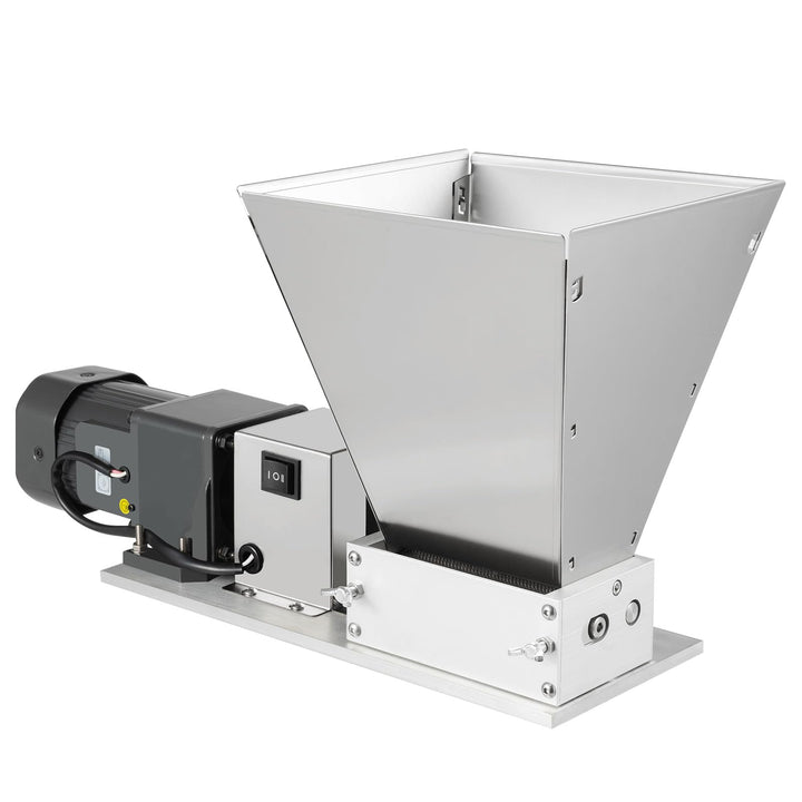 Elektrische Getreidemühle aus Edelstahl, 4 L, 20 kg/h, 75 W | 4-L-Trichter, einstellbare Edelstahlwa