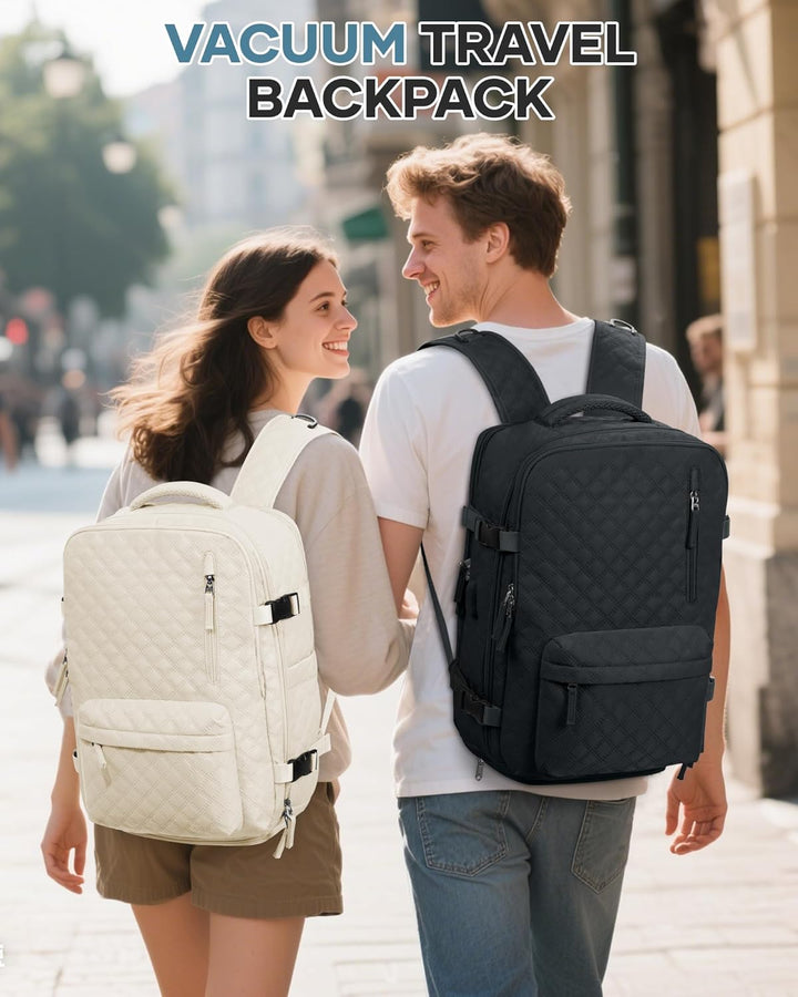BJLFS Vakuum Rucksack Handgepäck Flugzeug Ryanair 40x20x25 Rucksack mit pumpe Airback-Handgepäck Dam