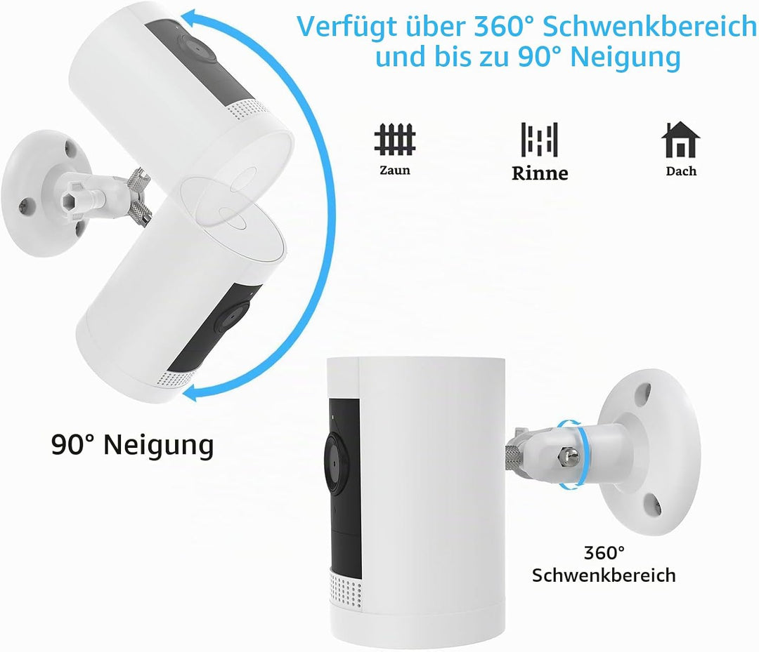 HOLACA Wandhalterung Kompatibel mit Rin g Stick Up Cam(Pro)/Outdoor Camera Plus und Eufy &amp; Arl o Kam