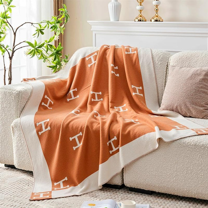 Luxusdecke aus Kaschmir &amp; Wolle – Perfekte Kuscheldecke für Sofa &amp; Sessel, Stilvoll und Wärmend, Ide