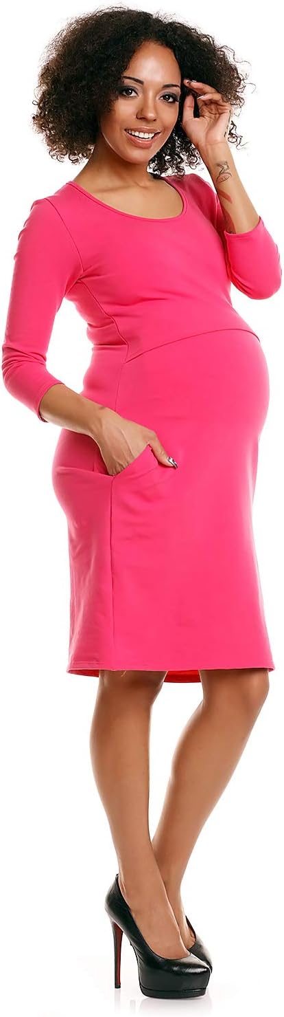 Selente Mummy Love modisches Umstandskleid (Made in EU) Schwangerschaftskleid Umstands-Freizeitkleid