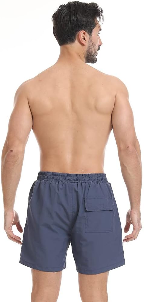 JustSun Badehose Herren Schnelltrocknend Boardshorts mit Mesh-Futter und Verstellbarem Tunnelzug 3XL