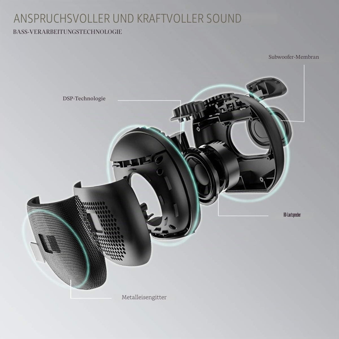 SENXINGYAN Bluetooth Lautsprecher, IPX6 Tragbarer Musikbox 360° HD-Stereo, Soundbox Mini Bluetooth L