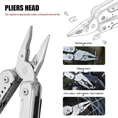 ROXON S803 Flash Multitool Zange Survival Tool Multi Tool mit Feuerstange, Outdoor Essential
