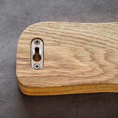 holz4home® La Madera PREMIUM Messerleiste aus Holz | Eiche Dunkel | magnetisch 42 cm lang | magnetis