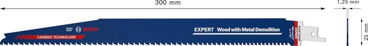 Bosch Professional 10x Expert ‘Wood with Metal Demolition’ S 1267 XHM Säbelsägeblatt (für Holz mit z