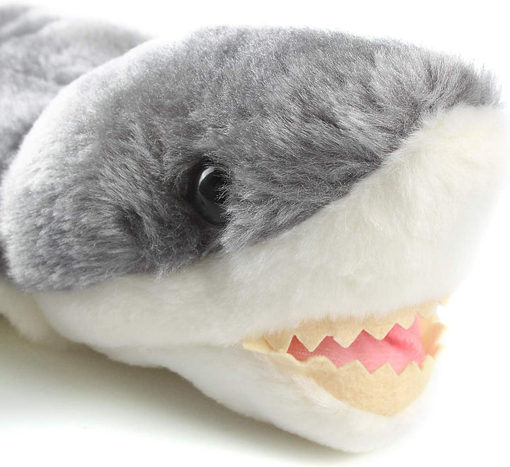 Andux Zone Schöne Plüsch Handpuppe Stofftier Spielzeug (SO-06 Grauer Hai), So-06 Grauer Hai
