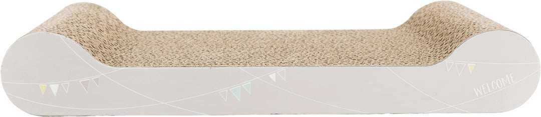 Trixie 48011 Junior Kratzpappe, 38 × 6 × 18 cm, hellgrau grau einheitsgrösse, grau einheitsgrösse