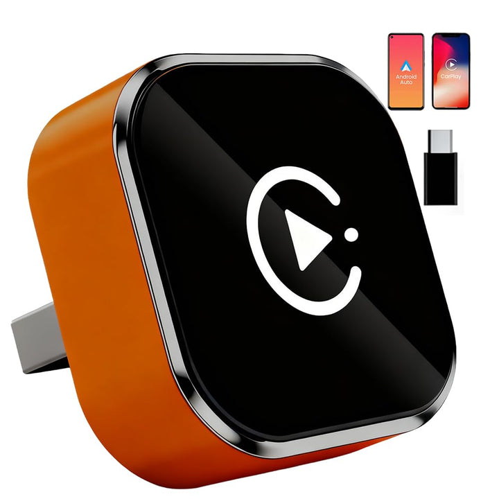 2 in 1 Wireless CarPlay Adapter, Kabelgebunden auf Kabellos, Mini USB Design für Autos mit CarPlay,