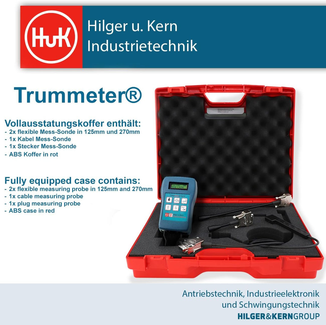 TRUMMETER® Riemenspannungsmessgerät, Messbereich 10-800 Hz, Zwei Zeilen LCD, 10 Sprachen verfügbar,