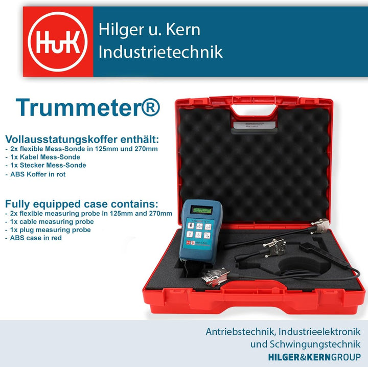 TRUMMETER® Riemenspannungsmessgerät, Messbereich 10-800 Hz, Zwei Zeilen LCD, 10 Sprachen verfügbar,