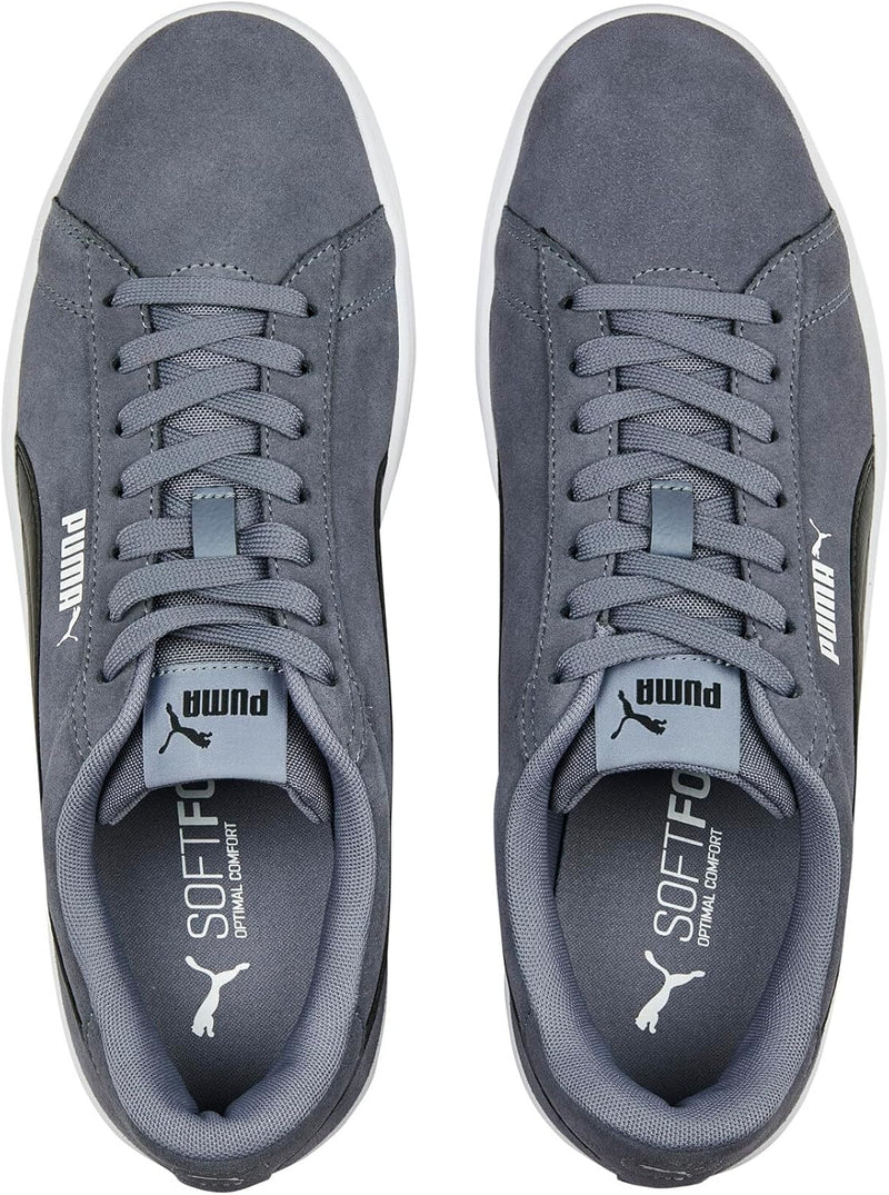 PUMA Unisex Smash 3.0 Sneaker 39 EU Gray Tile Puma Black Puma White, 39 EU Gray Tile Puma Black Puma