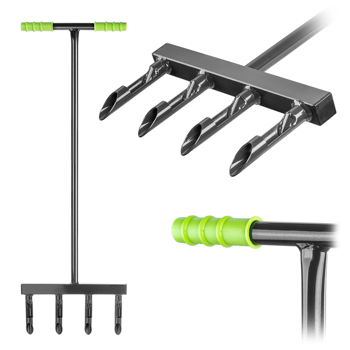 KADAX Hand Aerifizierer für Rasen, Rasenlüfter zum Belüften von Rasenflächen und Böden, Gartengerät,
