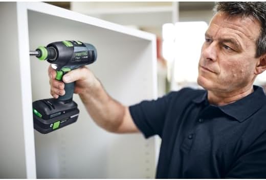 Festool Akku-Bohrschrauber T 18+3-Basic (mit Werkzeugfutter, Magnet-Bithalter, Schnellspannbohrfutte