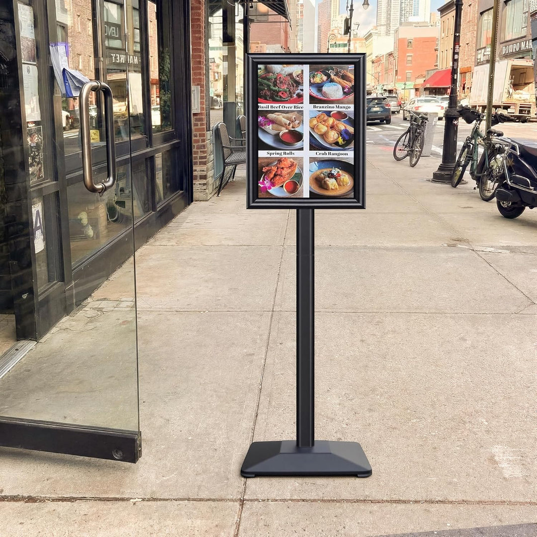 VAIIGO Heavy Duty Sign Holder Poster Stand, Adjustable Menu Display Stand Floor Standing Sign Holder