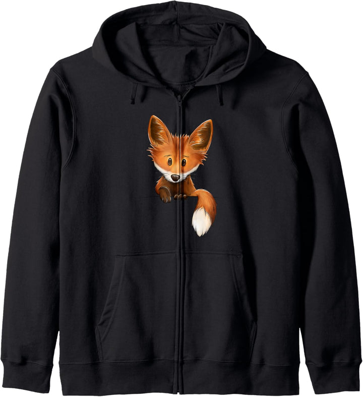 Kleiner wilder Funky Fuchs Wildtier Kapuzenjacke